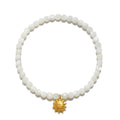 Dawning Wisdom Mother of Pearl Sun Stretch Bracelet