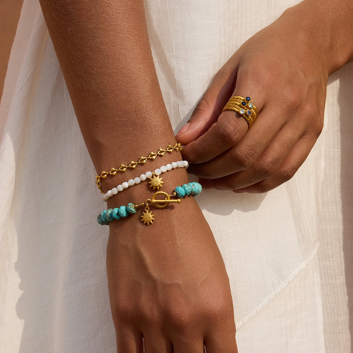 Serene Spirit Howlite Toggle Bracelet
