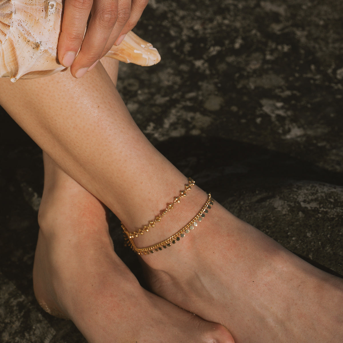 Illuminating Energy Gold Anklet