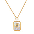 Returning Light Mother of Pearl Sun Necklace